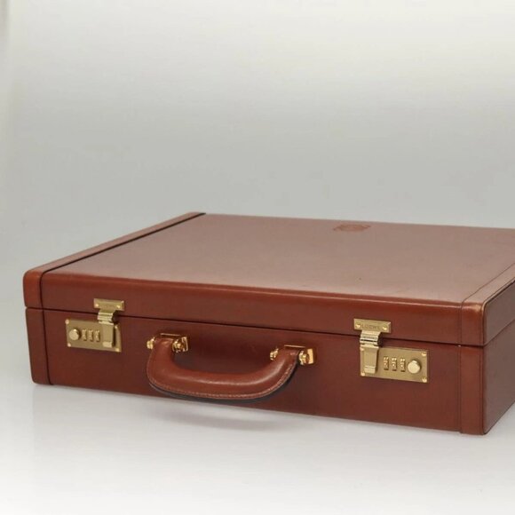 LOEWE Trunk Leather Brown Auth - Picture 14 of 16